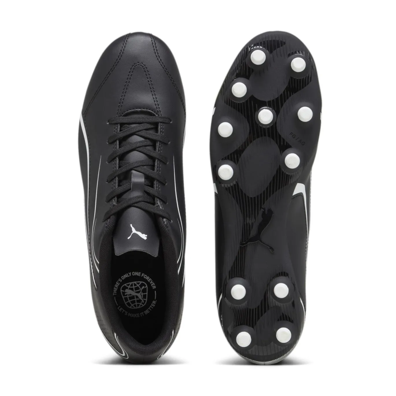 PUMA Vitoria Gras / Kunstgras Voetbalschoenen (MG) Zwart Wit
