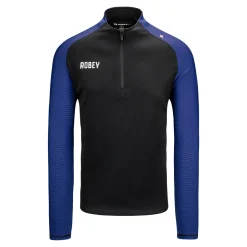 Robey Performance Half-Zip Trainingstrui Zwart Royal Blauw