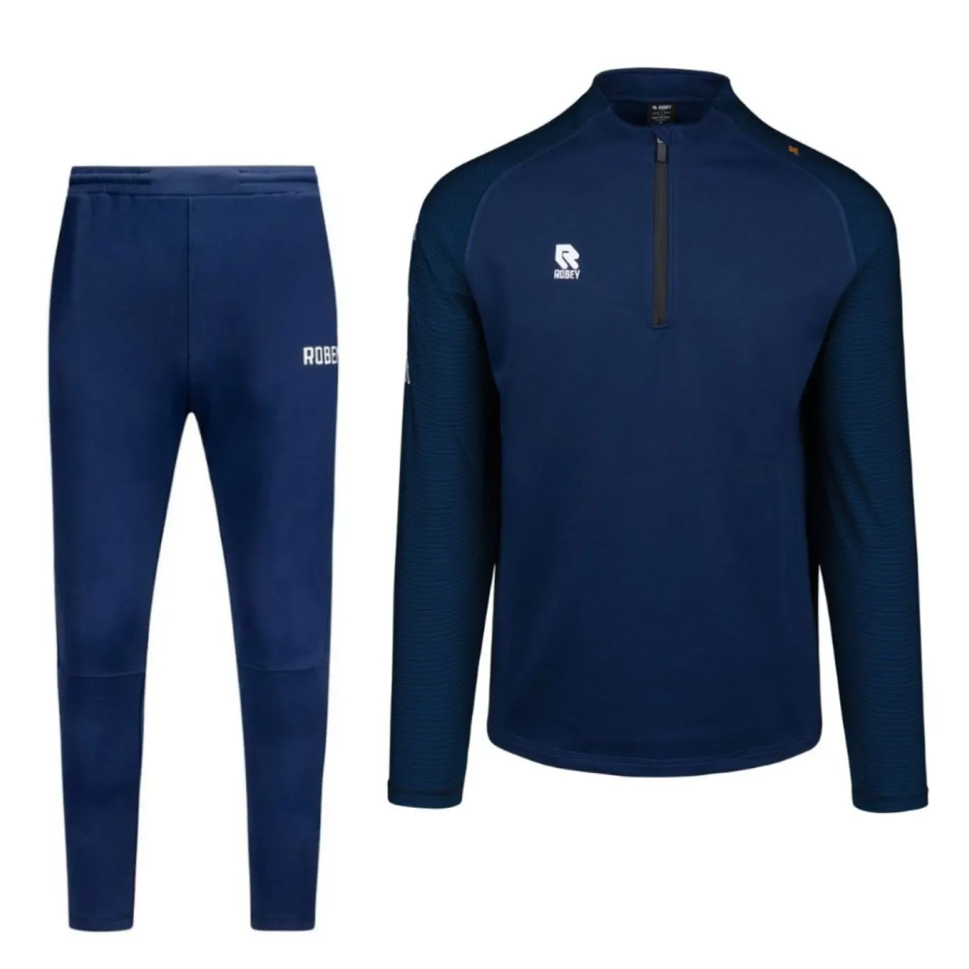 Robey Performance Half-Zip Trainingspak Kids Donkerblauw Zwart