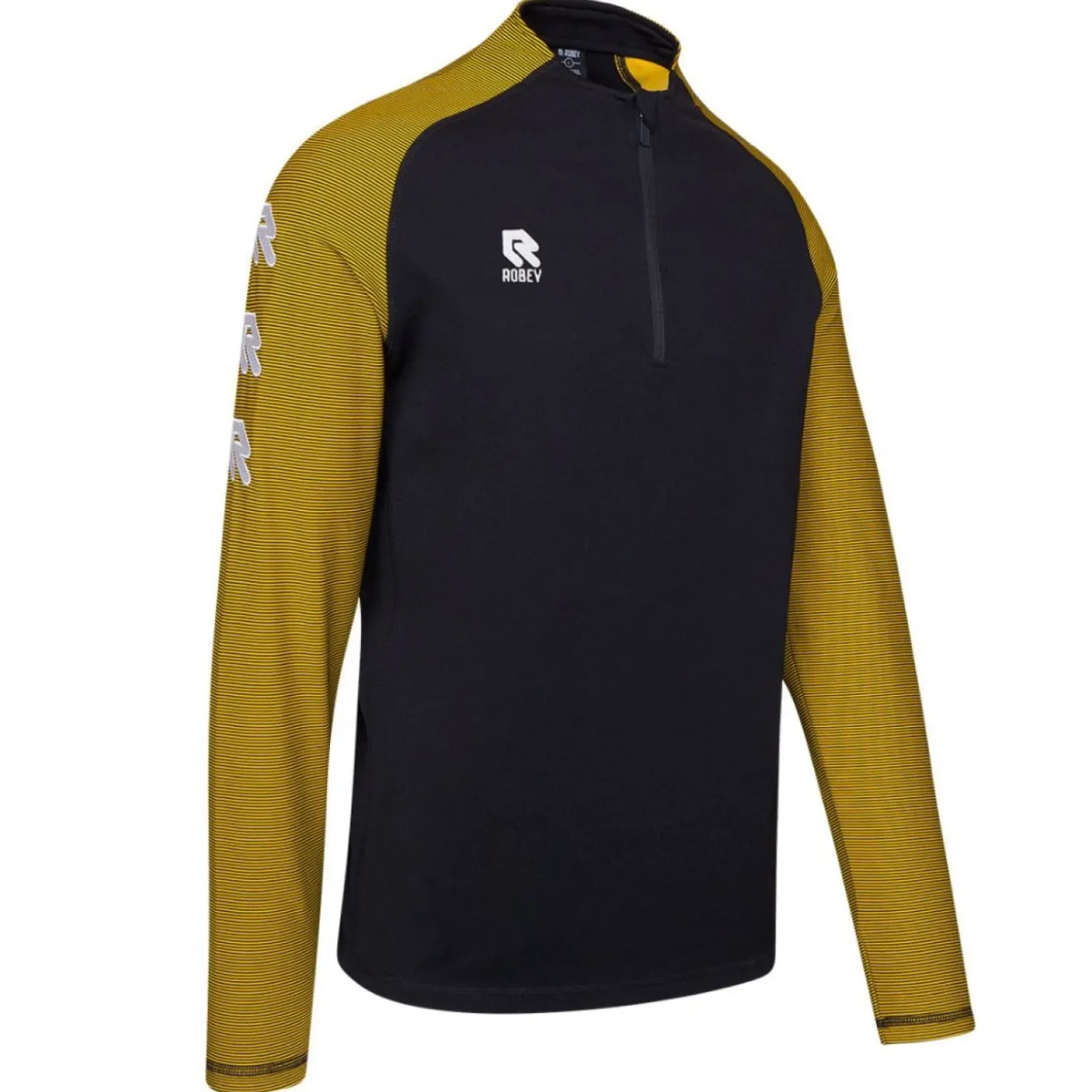 Robey Performance Trainingstrui 1/4-Zip Kids Zwart Geel