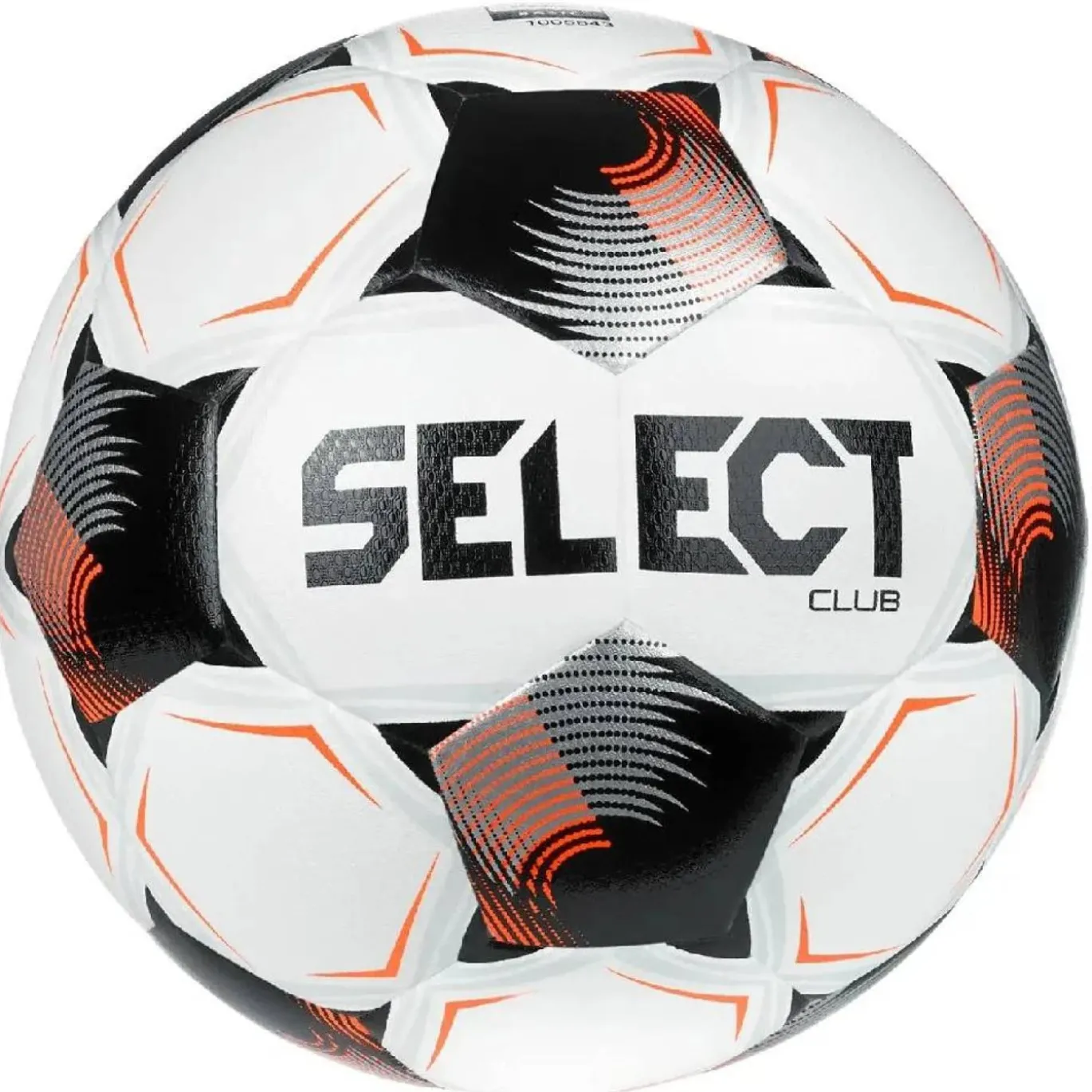 Select Club V26 Voetbal Maat 4 Wit Zwart Felrood Zilvergrijs
