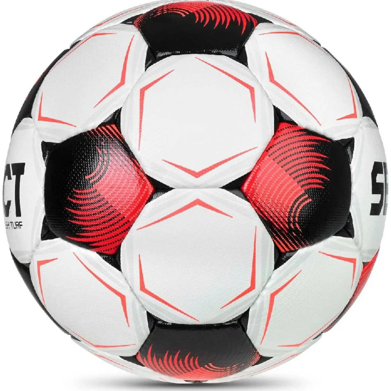 Select Flash Turf V26 Voetbal Maat 5 Wit Zwart Felrood