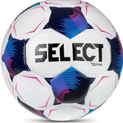 Select Team V26 Voetbal Maat 4 Wit Blauw Felroze