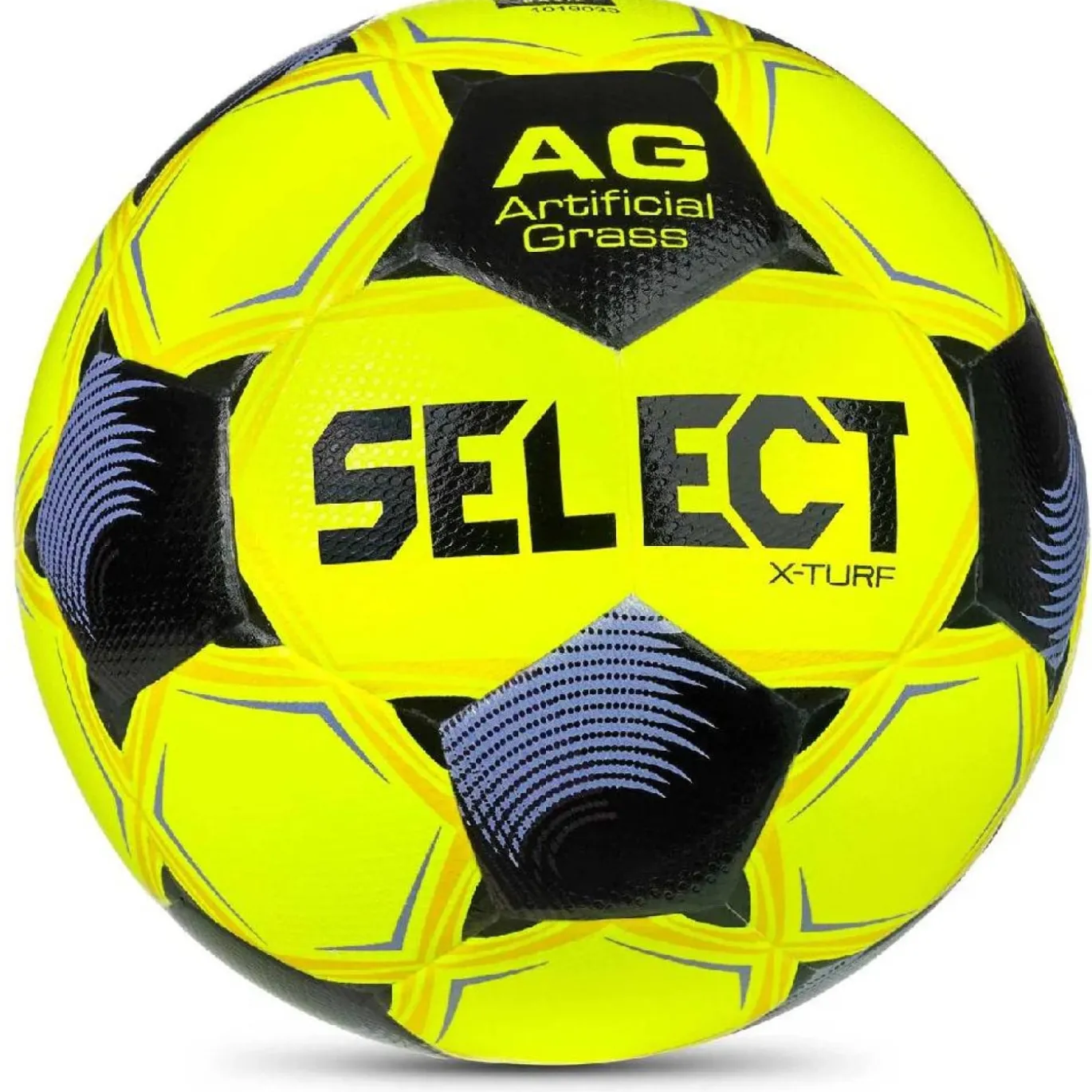 Select X-Turf V26 Voetbal Maat 5 Felgeel Zwart Lichtpaars