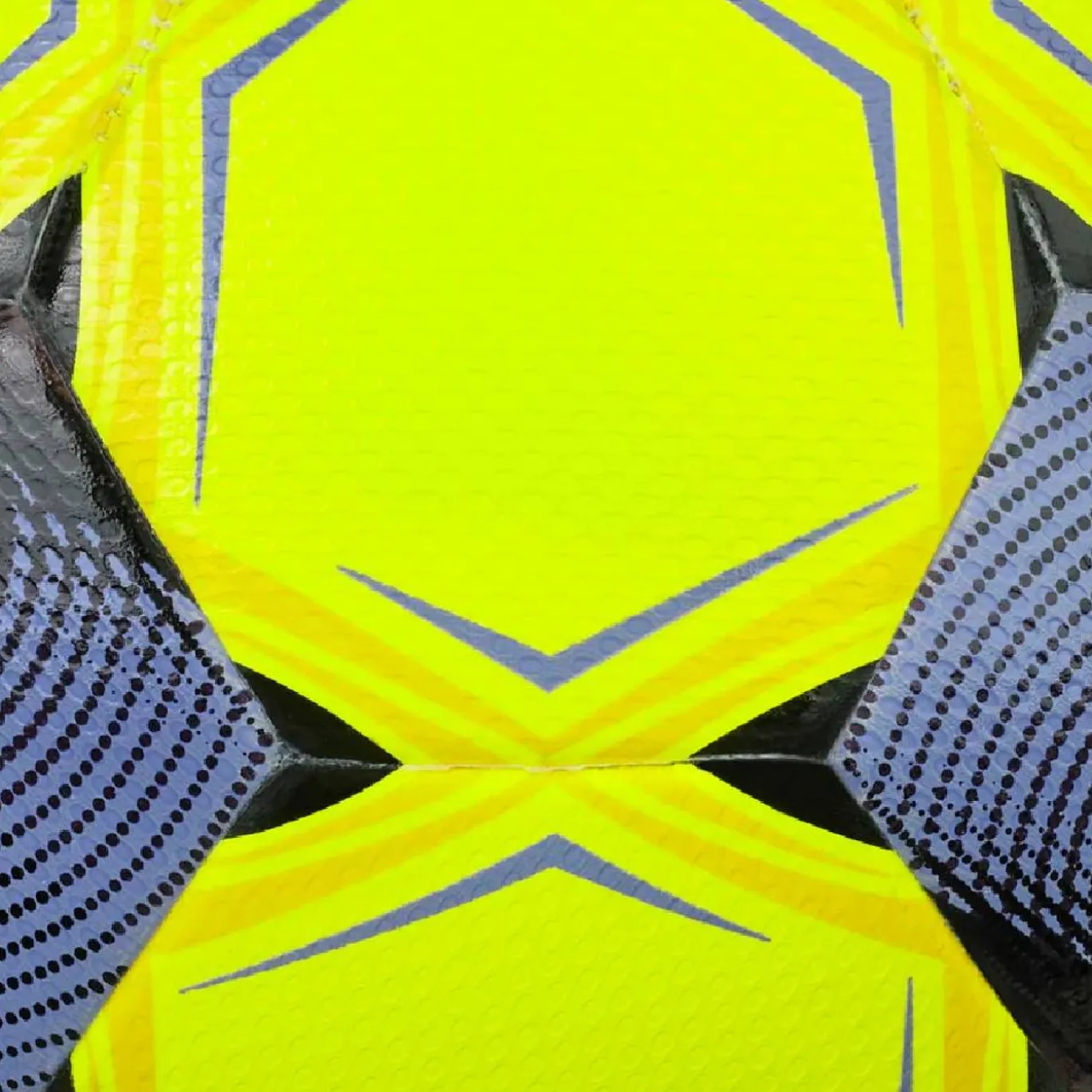 Select X-Turf V26 Voetbal Maat 4 Geel Zwart Lichtpaars