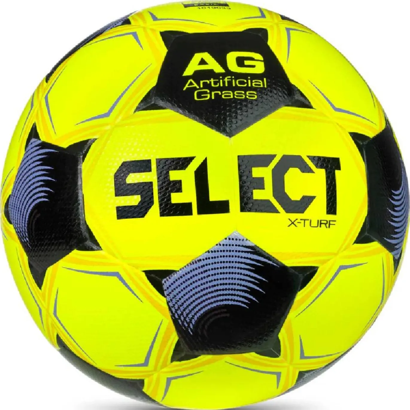 Select X-Turf V26 Voetbal Maat 4 Geel Zwart Lichtpaars