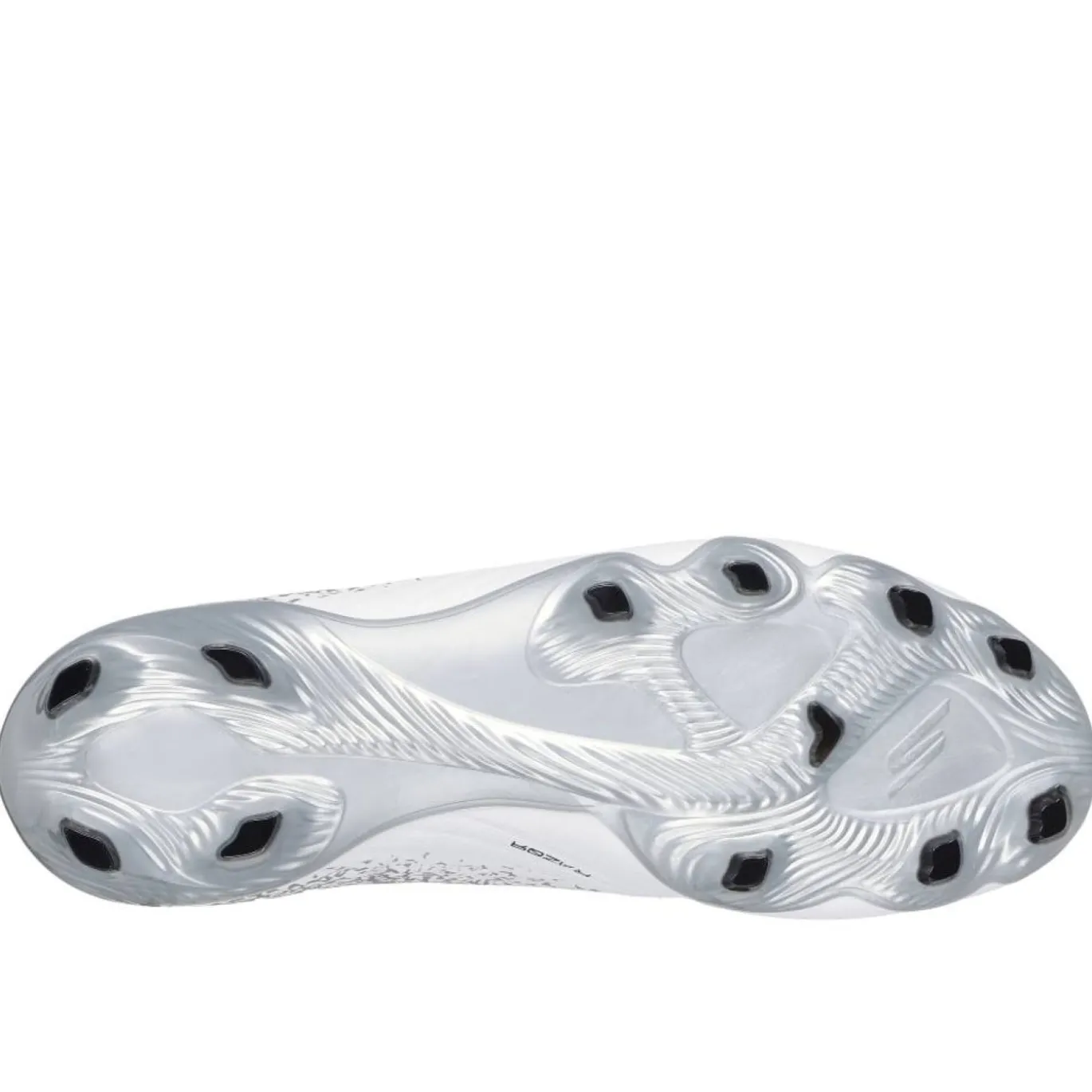 Skechers Razor 1.5 Academy Gras Voetbalschoenen (FG) Wit Zilver Zwart
