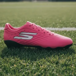 Skechers Razor 1.5 Academy Gras Voetbalschoenen (FG) Roze Zwart