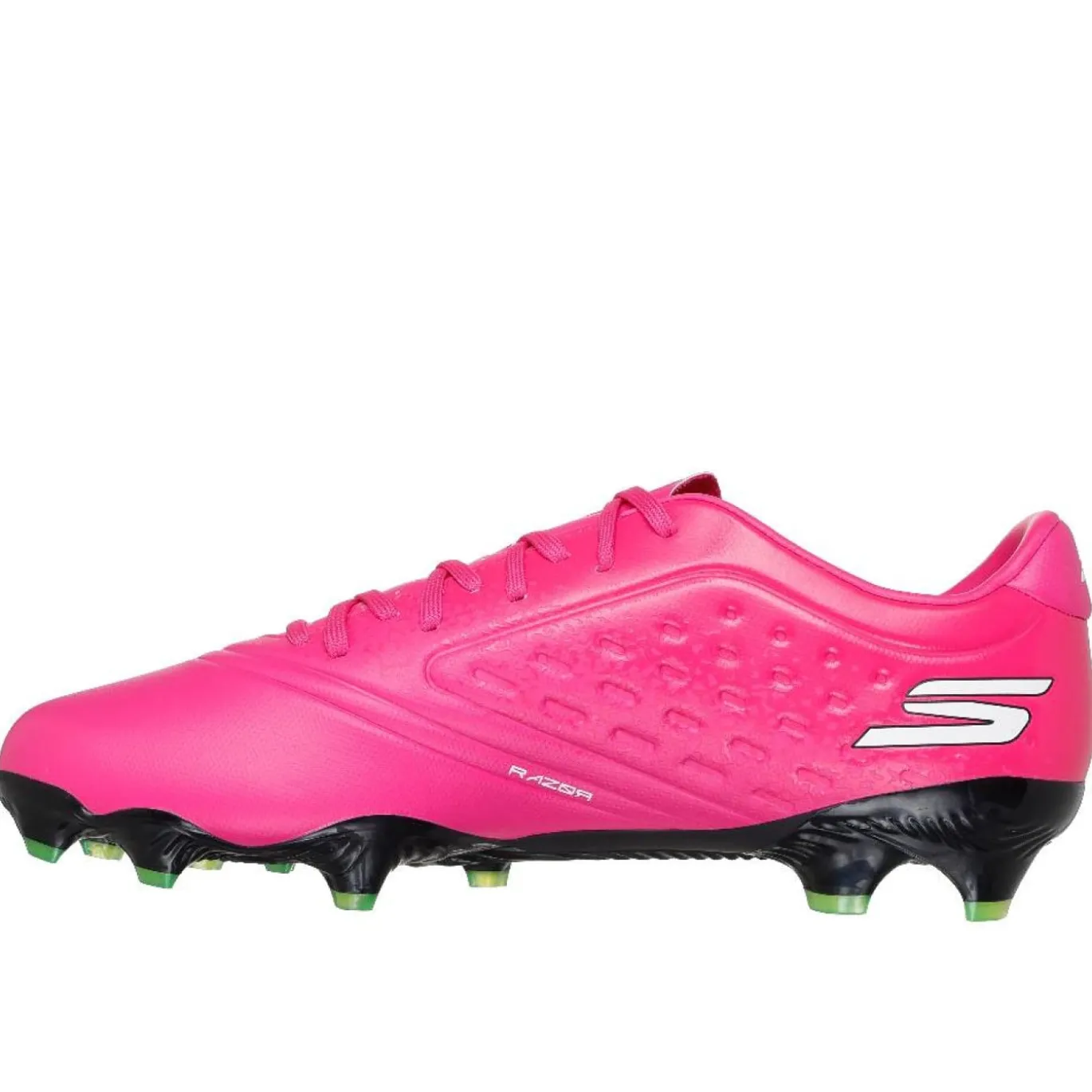 Skechers Razor 1.5 Academy Gras Voetbalschoenen (FG) Roze Zwart