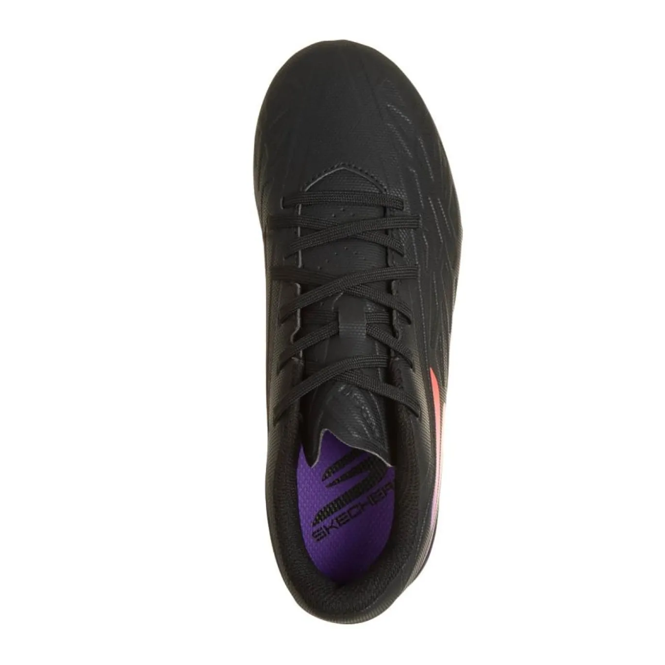 Skechers Razor 2 Low Gras / Kunstgras Voetbalschoenen (MG) Kids Zwart Paars Neon