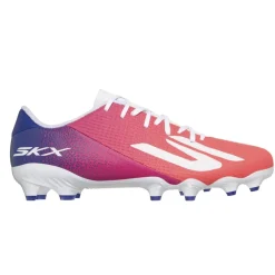 Skechers SKX_2 Academy Low Gras Voetbalschoenen (FG) Wit Felrood Blauw Roze