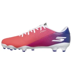 Skechers SKX_2 Academy Low Gras Voetbalschoenen (FG) Wit Felrood Blauw Roze