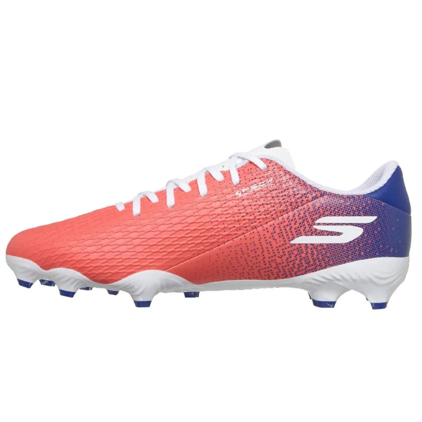 Skechers SKX_2 Club Gras / Kunstgras Voetbalschoenen (MG) Wit Felrood Blauw Roze
