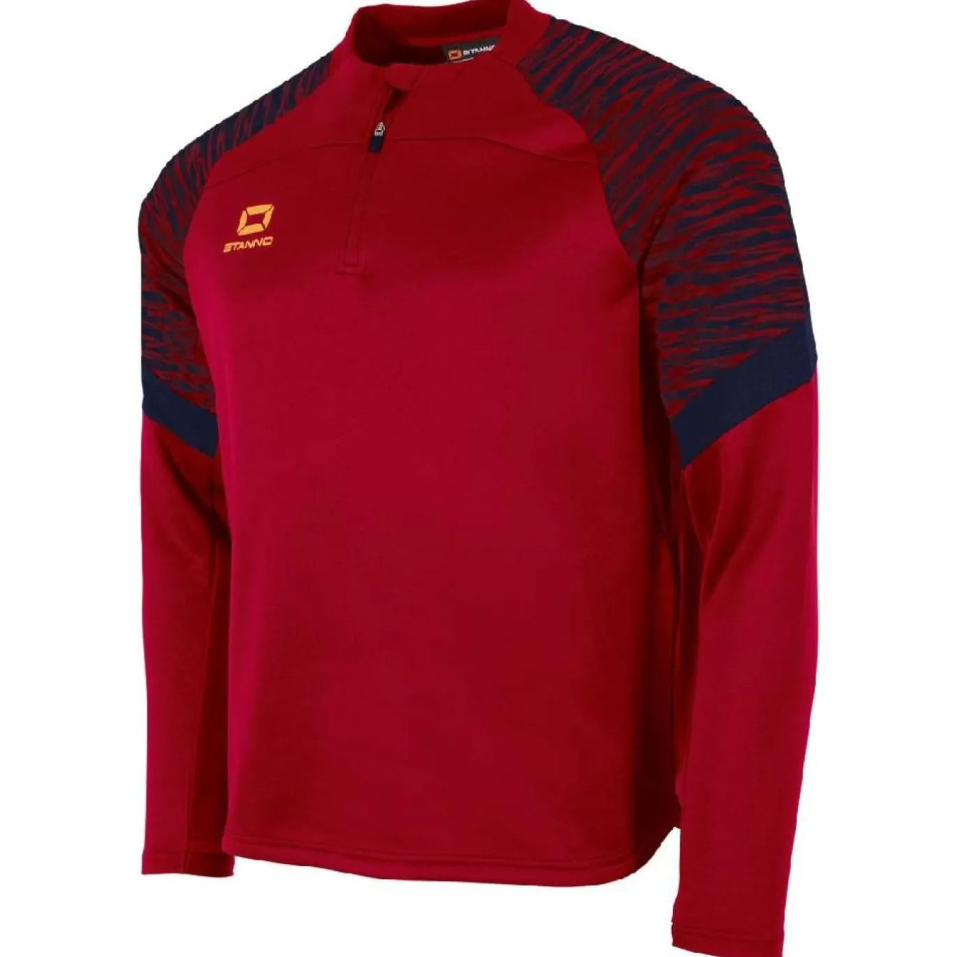 Stanno Bolt Trainingstrui 1/4-Zip Rood Donkerblauw