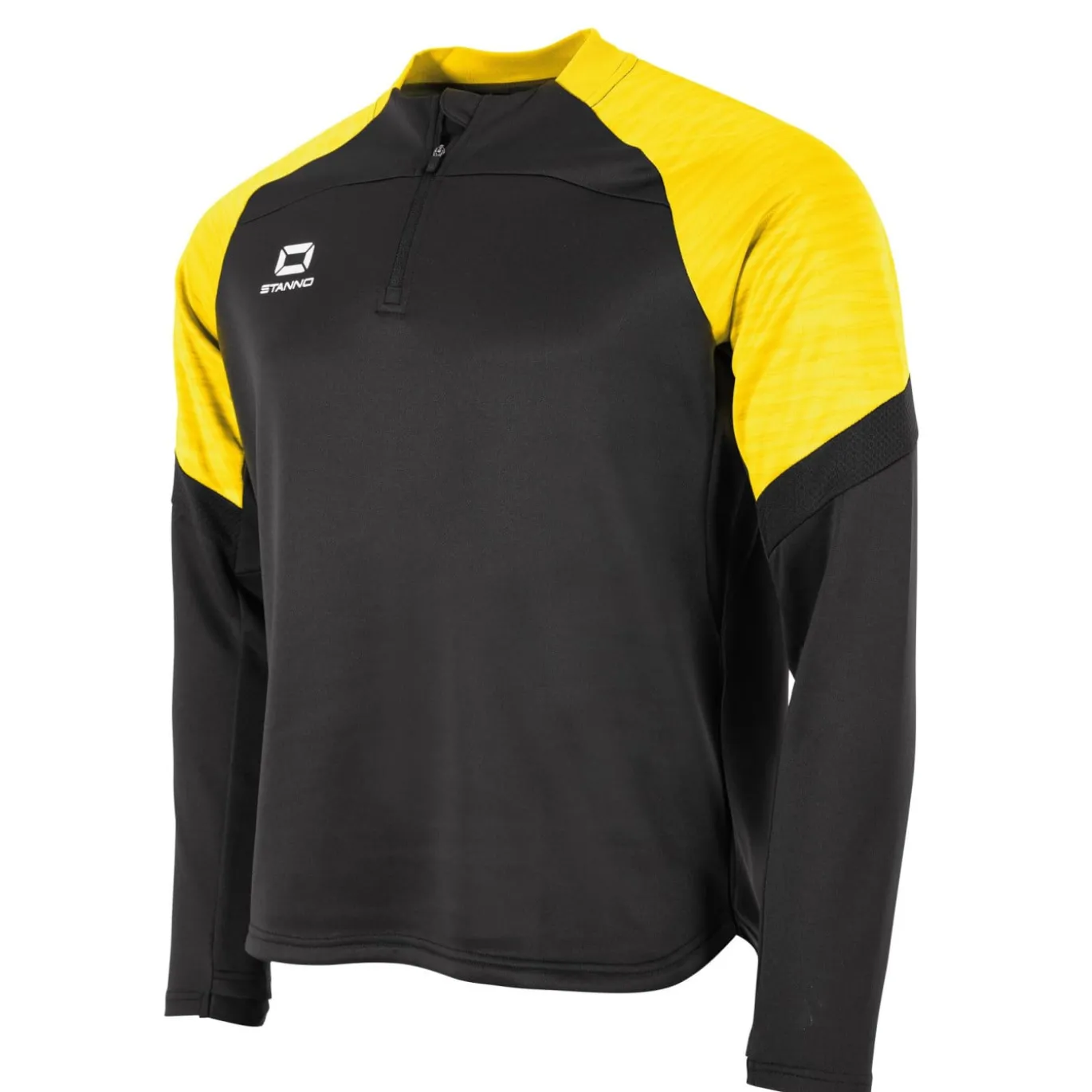 Stanno Bolt Trainingstrui 1/4-Zip Kids Zwart Geel