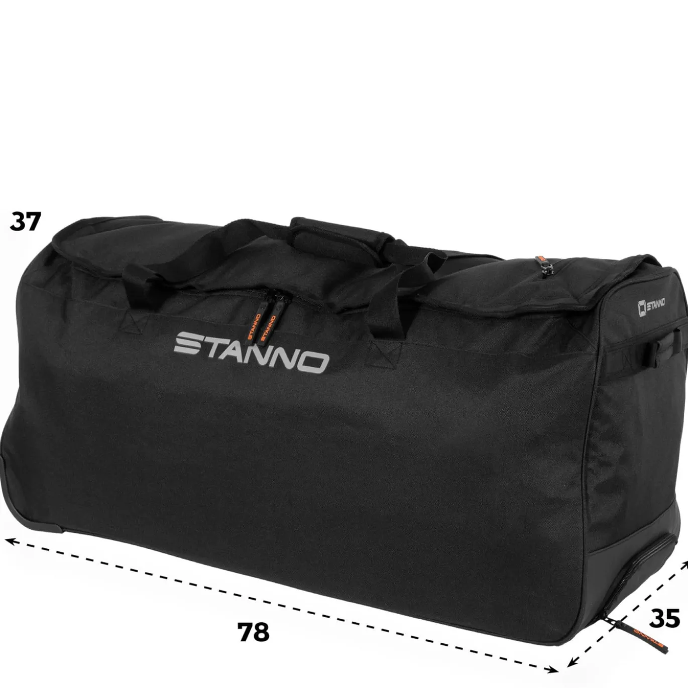 Stanno Premium Team Trolley Tas Zwart