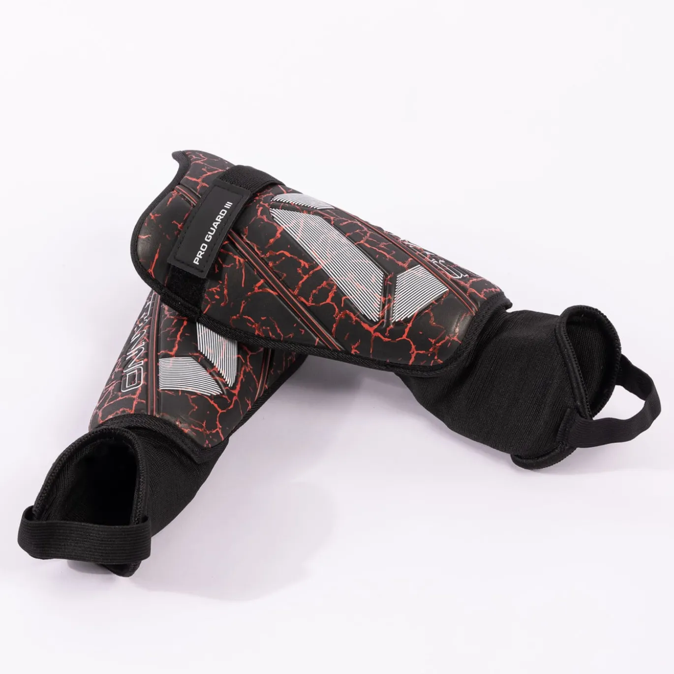 Stanno Pro Guard II Scheenbeschermers Zwart Rood Wit