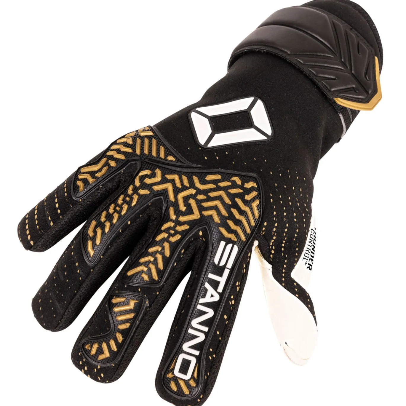Stanno Thunder VII Keepershandschoenen Zwart Goud Wit