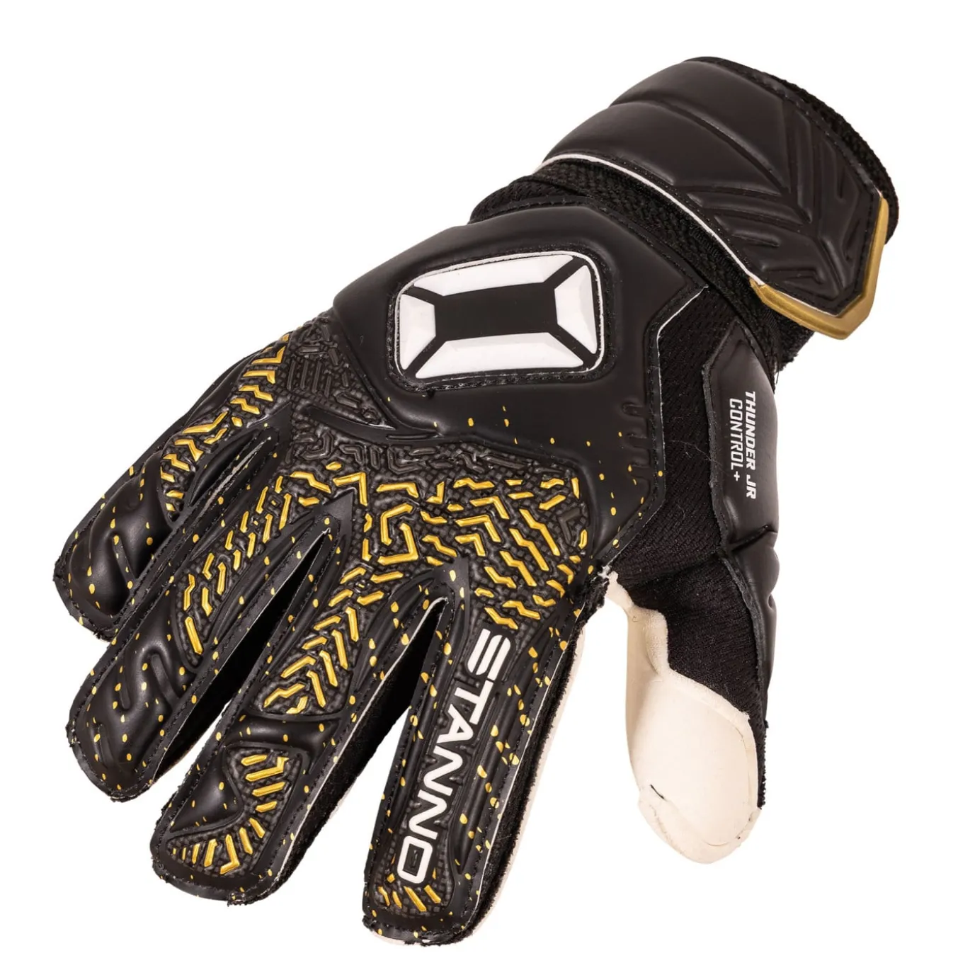 Stanno Thunder VII Keepershandschoenen Kids Zwart Goud Wit