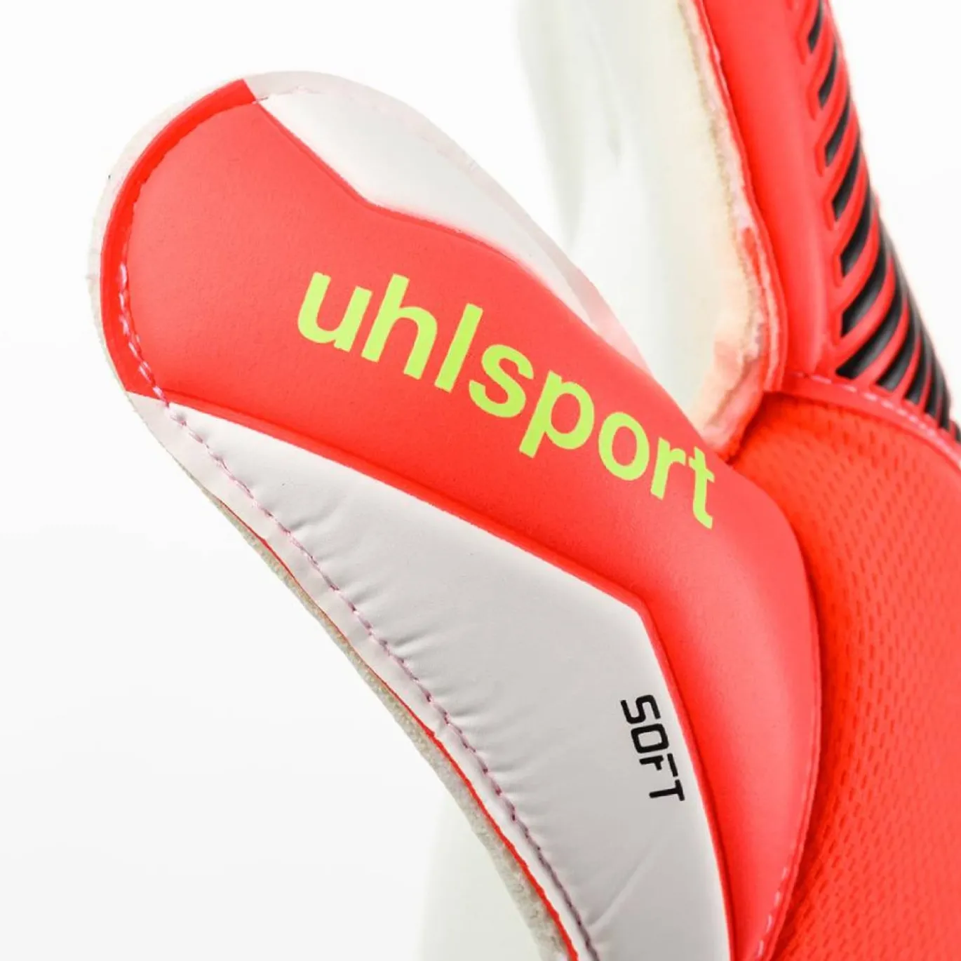 Uhlsport FM Soft Pro Keepershandschoenen Felrood Zwart Felgeel