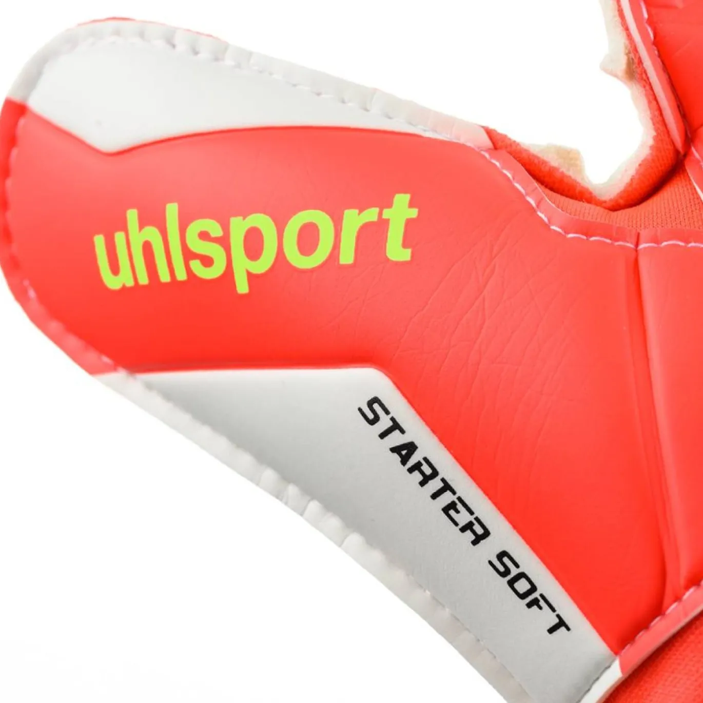 Uhlsport FM Starter Soft Keepershandschoenen Felrood Zwart Felgeel