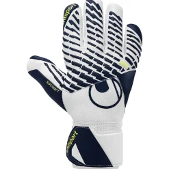 Uhlsport FM Supersoft HN Keepershandschoenen Wit Donkerblauw Neongeel