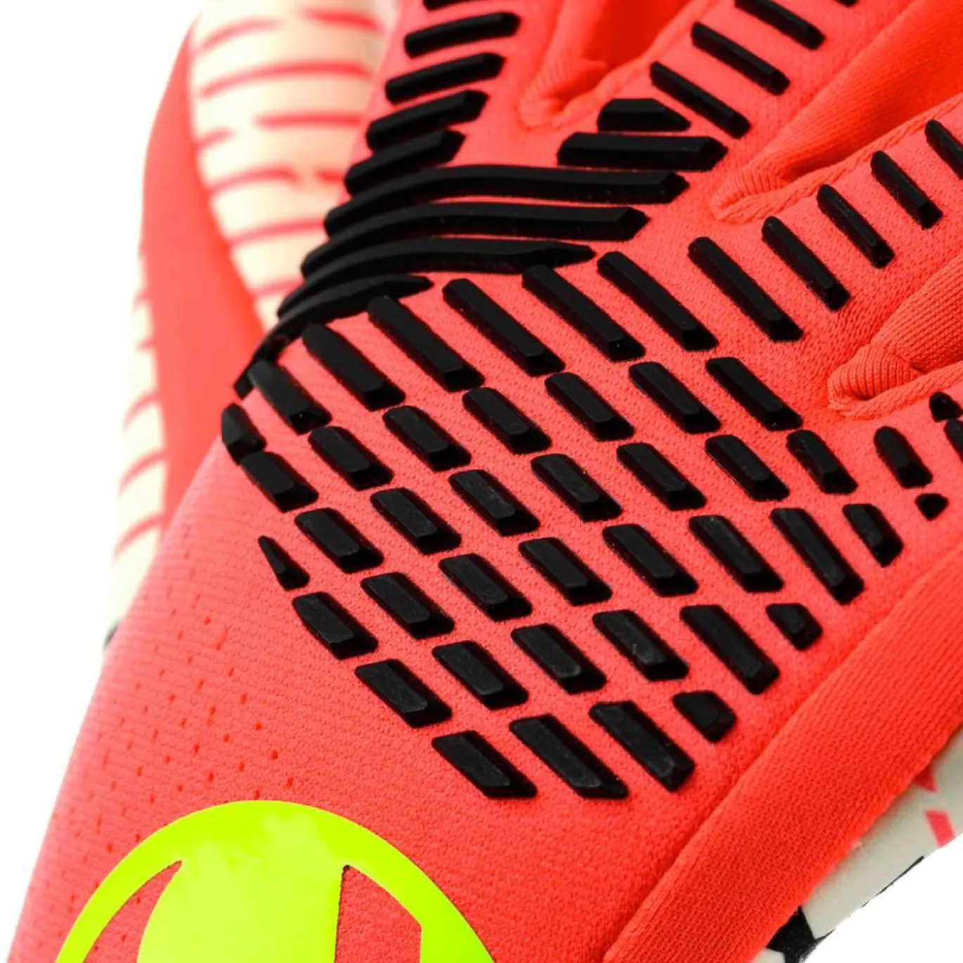 Uhlsport FM Ultragrip Hybrid Keepershandschoenen Felrood Zwart Felgeel