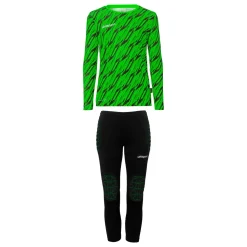 Uhlsport Progressive Keepersset Lange Mouwen Kids Felgroen Zwart