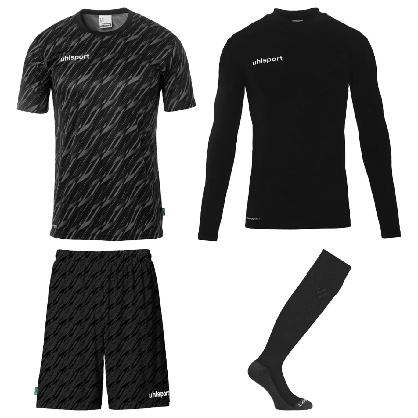 Uhlsport Progressive Keeperstenue Pack Zwart