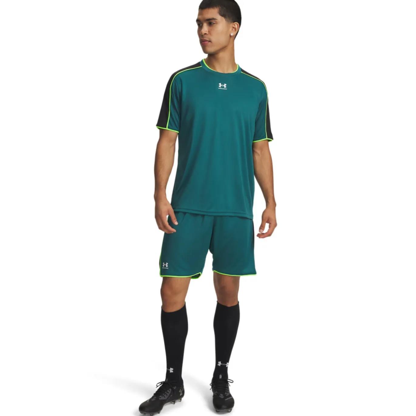 Under Armour Challenger Trainingsset Donkergroen Lichtgroen Wit