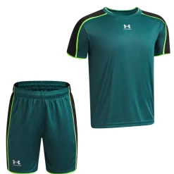 Under Armour Challenger Trainingsset Kids Donkergroen Lichtgroen Wit