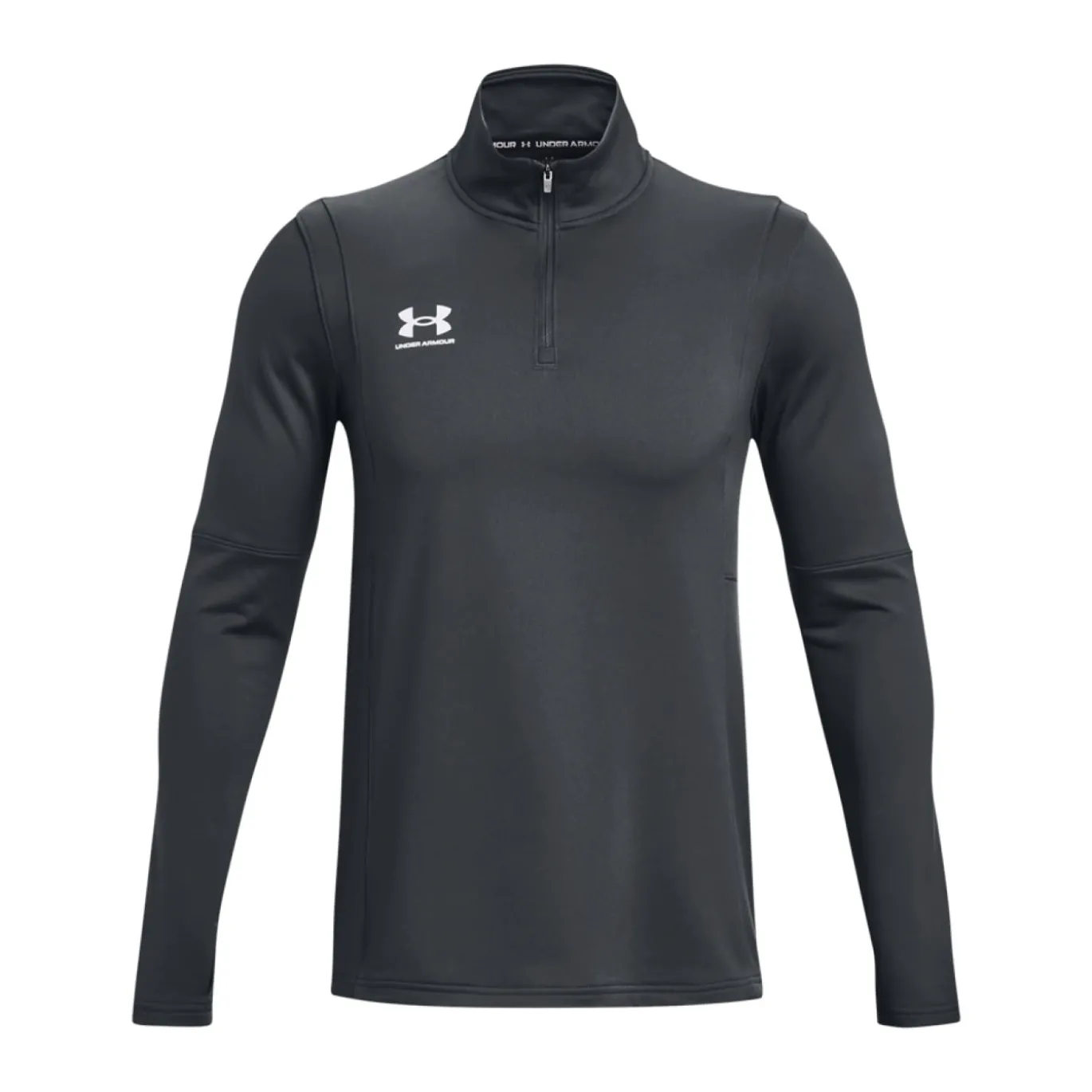 Under Armour Challenger Trainingstrui 1/4-Zip Donkergrijs Wit