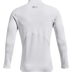 Under Armour ColdGear Fitted Ondershirt Lange Mouwen Wit Zwart