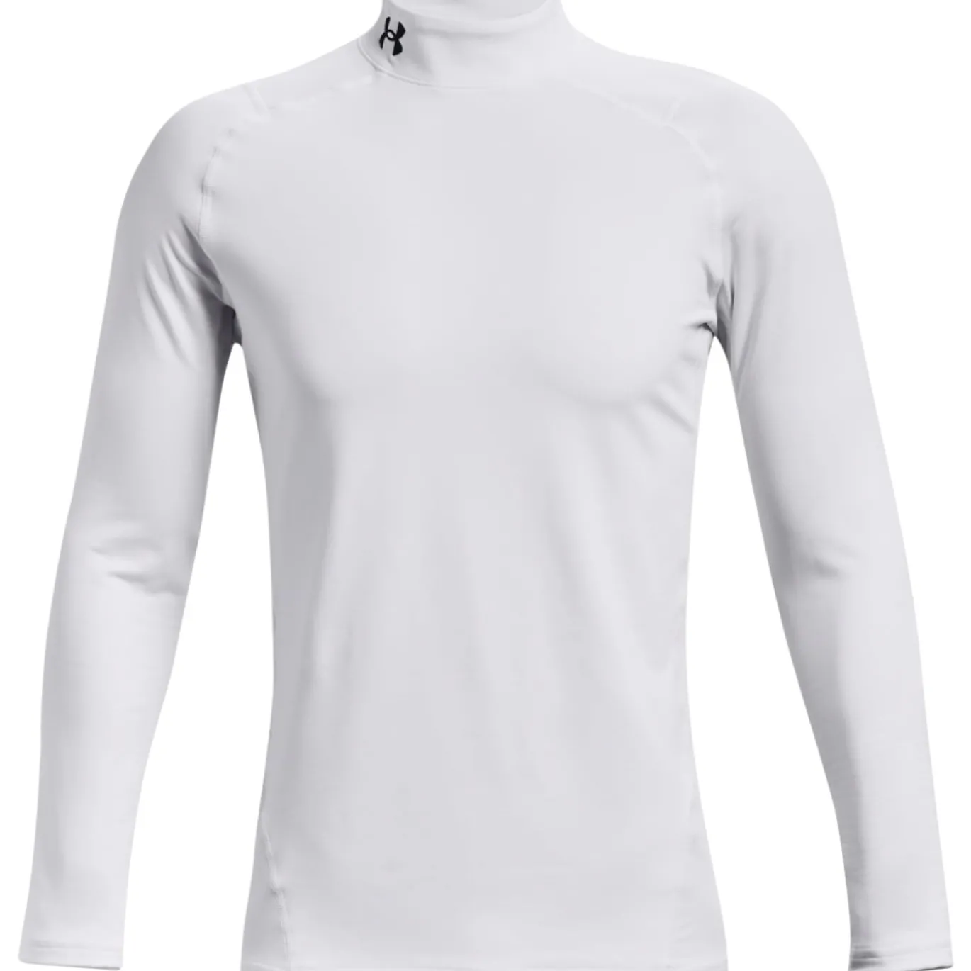 Under Armour ColdGear Fitted Ondershirt Lange Mouwen Wit Zwart