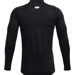 Under Armour ColdGear Fitted Ondershirt Lange Mouwen Zwart Wit