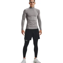 Under Armour Cold Gear Ondershirt Grijs Zwart