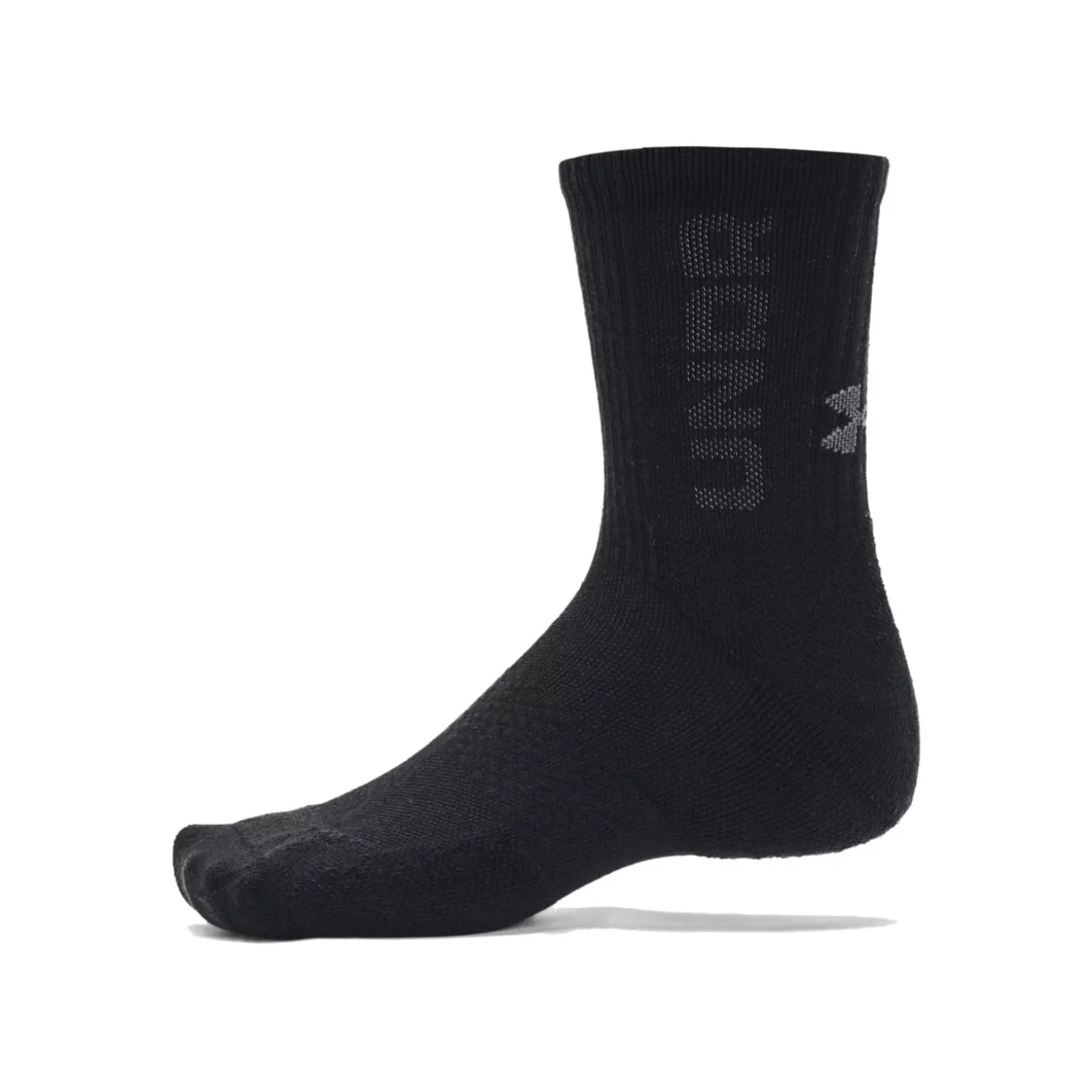 Under Armour Crew Sportsokken 3-Pack Zwart Wit