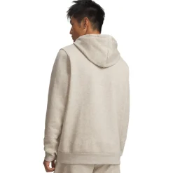 Under Armour Essential Icon Fleece Hoodie Lichtgrijs Beige