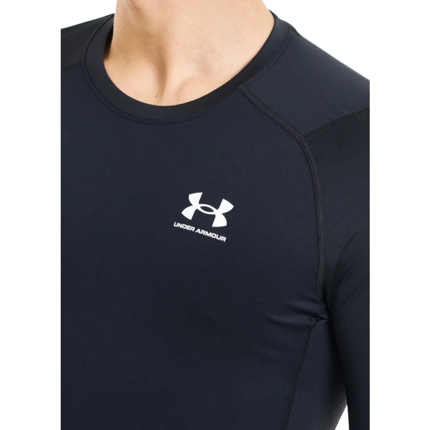 Under Armour HeatGear Ondershirt Zwart Wit