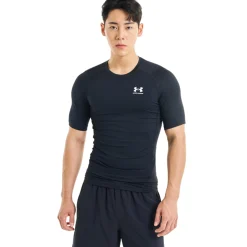 Under Armour HeatGear Ondershirt Zwart Wit