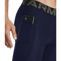 Under Armour HeatGear Slidingbroekje Donkerblauw Zwart Wit