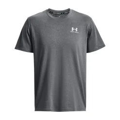 Under Armour Heavyweight T-Shirt Logo Grijs Wit