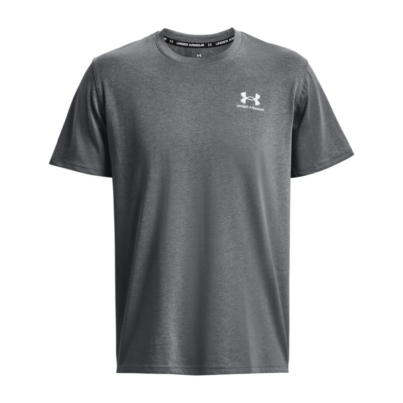 Under Armour Heavyweight T-Shirt Logo Grijs Wit