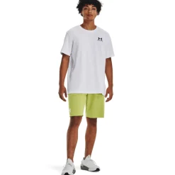 Under Armour Heavyweight T-Shirt Logo Wit Zwart