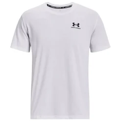 Under Armour Heavyweight T-Shirt Logo Wit Zwart