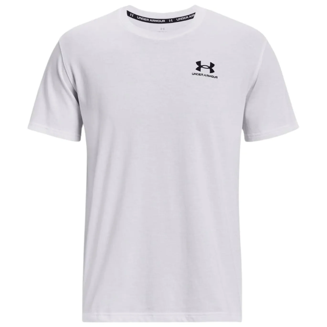 Under Armour Heavyweight T-Shirt Logo Wit Zwart
