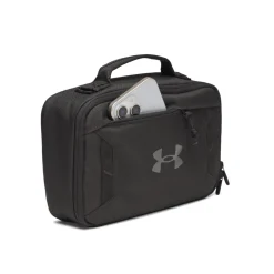 Under Armour Hustle Traveltasje Zwart Donkergrijs