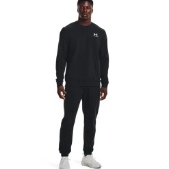 Under Armour Icon Fleece Crew Trainingspak Zwart Wit