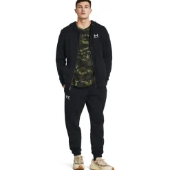 Under Armour Icon Fleece Joggingbroek Zwart Wit