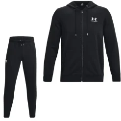 Under Armour Icon Fleece Trainingspak Full-Zip Hooded Zwart Wit
